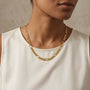 14K Gold Classic Figaro Link Chain model still