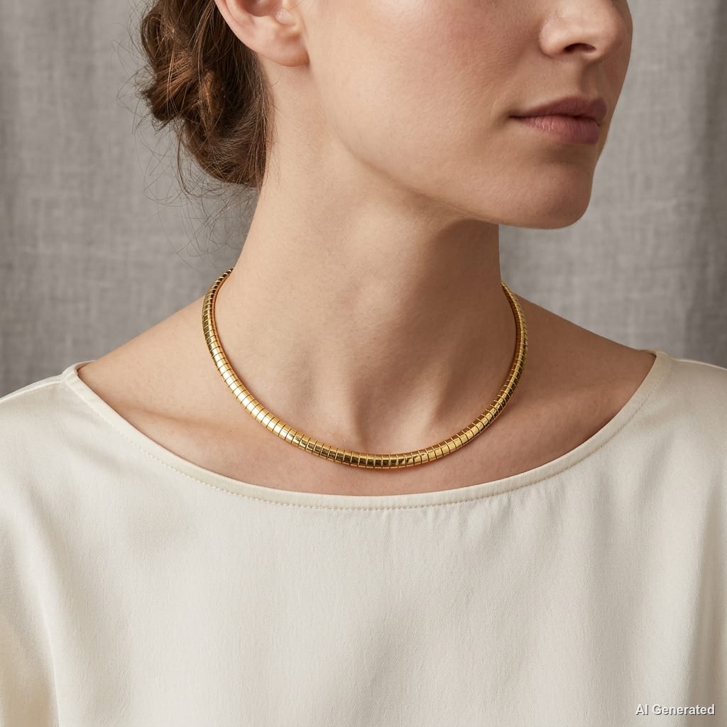 14K Classic Omega Link Chain model still