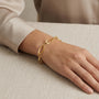 10411 - Textured Twisted Oval Fancy Link Bracelet model still