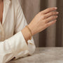 14K Gold Dainty San Marco Link Bracelet model still