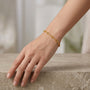 18K Puffed Bracelet model still