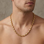 14K Gold Twisted Link Chain model still