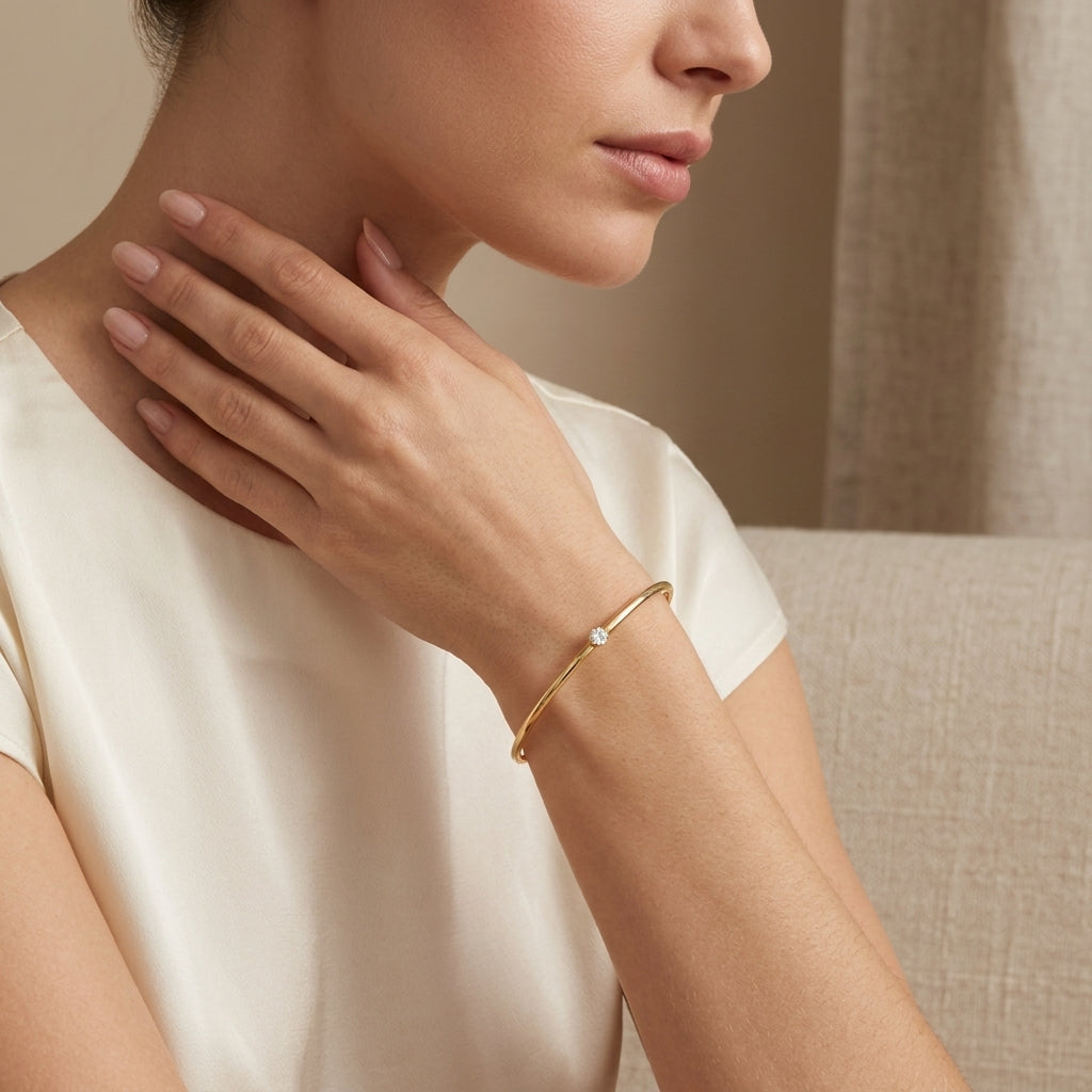 10351 - 14K Dainty Bracelet model still