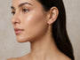 10393 - YG Box Chain Loop Dangle Drop Earrings model still