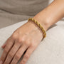 14K Thick Rope Chain Bracelet model still