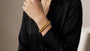 14K Yellow Gold Unoaerre Double Cable Link Chain Bracelet model still