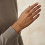 14K Gold Dainty Rope Chain Link Bracelet model still