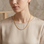14K Gold Singapore Link Chain model still