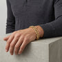 14K Yellow Gold Cuban Link Chain Bracelet model still