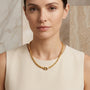18K Byzantine Chain Necklace model still