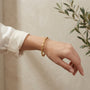 14K Twisted Fancy Link Bracelet model still