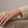 14K Soldered Three Strand Mariner Chain Bracelet model still