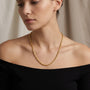 14K Yellow Gold French Cable Link Chain model still