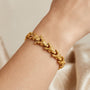 14K Gold Vintage Geometric Fancy Link Bracelet model still