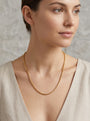 14K Yellow Gold Classic Box Chain model still