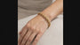 14K Thick Rope Chain Bracelet model video