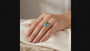 10K Blue Topaz Filigree Lacework Cocktail Ring model video